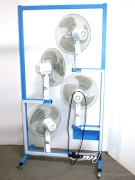   Ventilation stand consisting of 4 fans with rotation  
