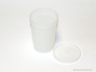   PE Empty Container with Lid, Nature, 200ml  