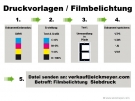 Filmerstellung: Inkjetfilm Siebdruck, Kosten nach Aufwand