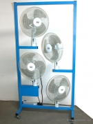   Ventilation stand consisting of 4 fans with rotation  